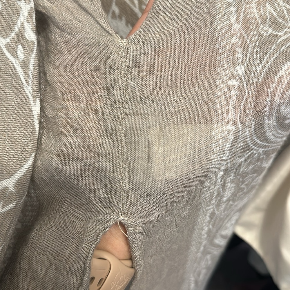 Lulus Sun Daze Grey Print Cover-Up One Size - Picture 10 of 10